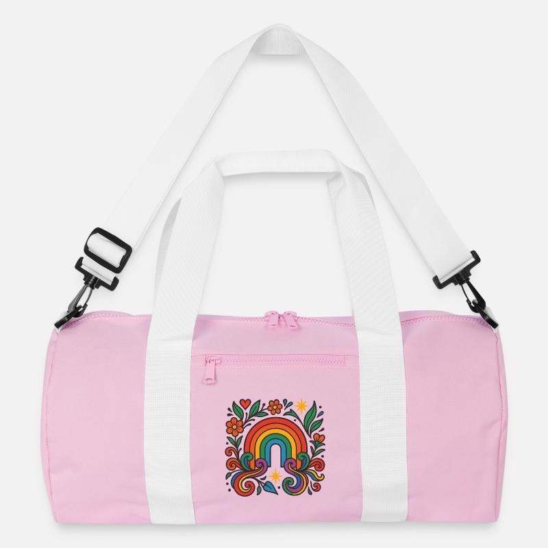 Rainbow Bloom - Liebe blüht bunt Recycelte Duffel Bag