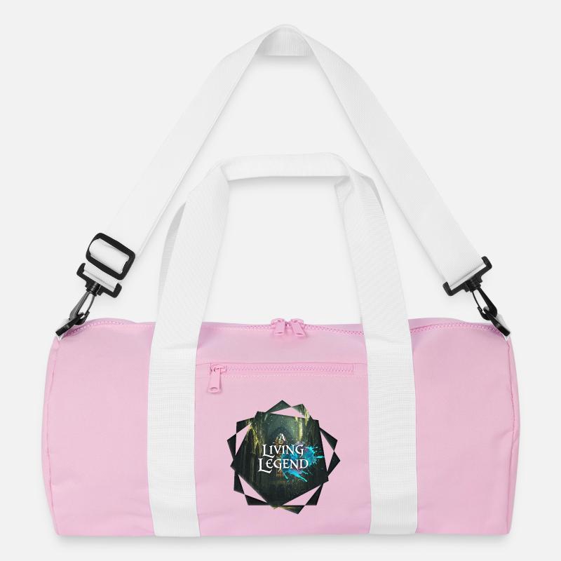 Eine lebende Legende - A Living Legend - Recycelte Duffel Bag - Rosa/Weiß