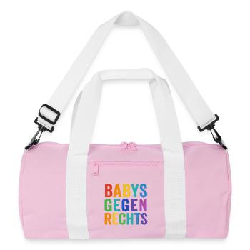 Un engagement coloré en faveur de la diversité - Sac de sport recyclé - rose/blanc - Devant
