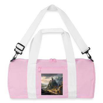 Intégration du château avec Fantasy Place - Sac de sport recyclé - rose/blanc - Devant