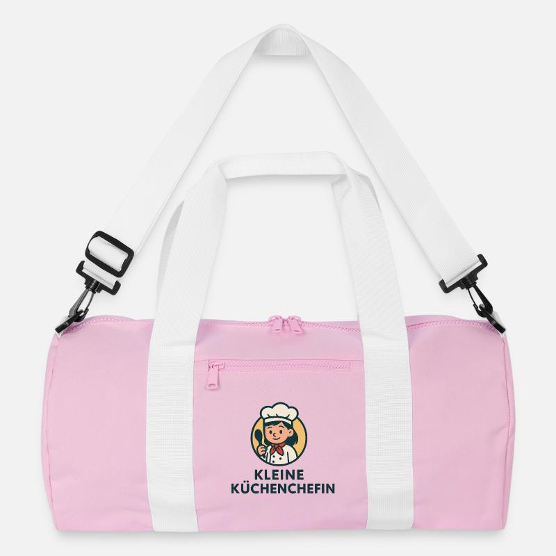 Kleine Küchenchefin Logo Design Recycelte Duffel Bag