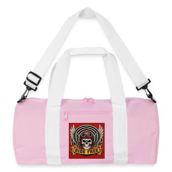 Ride Free - Recycled Duffel Bag - pink/white - Front