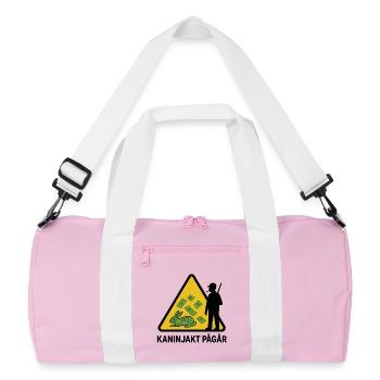 Chasse au lapin en cours - Sac de sport recyclé - rose/blanc - Devant