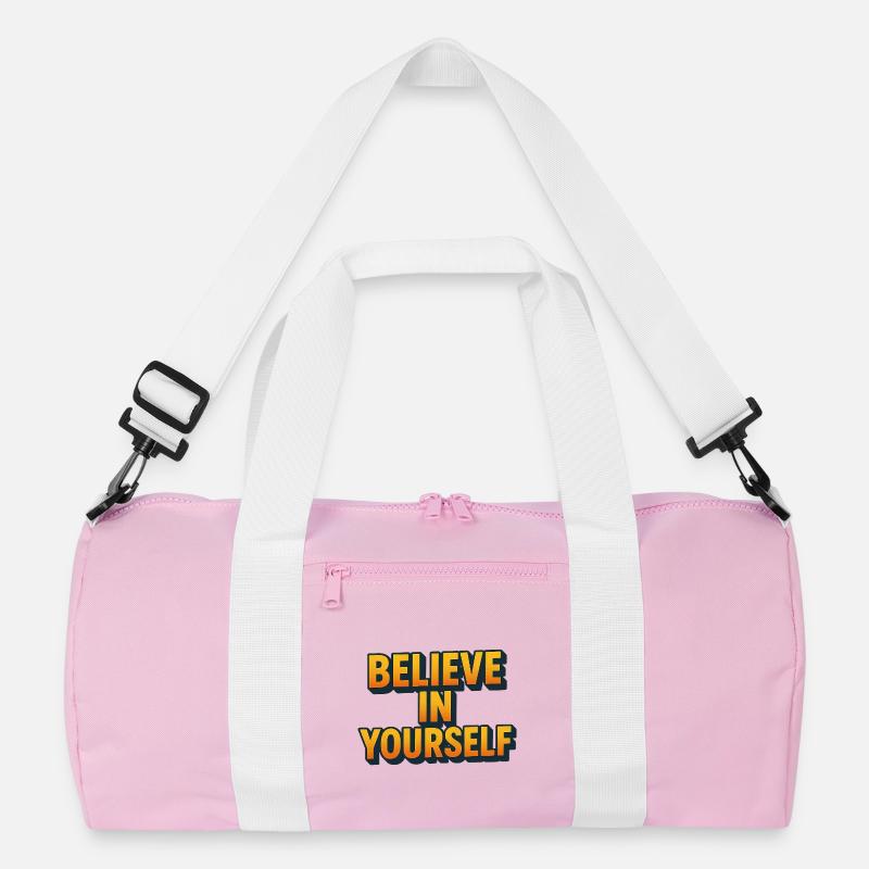 Croyez en vous Lettrage 3D Sac de sport recyclé