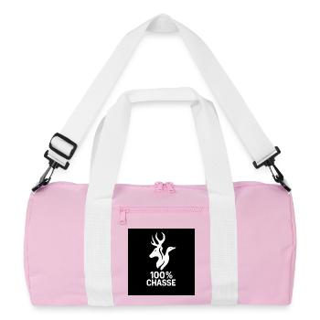 Chasseurs Nature Fusion T-Shirt - Sac de sport recyclé - rose/blanc - Devant