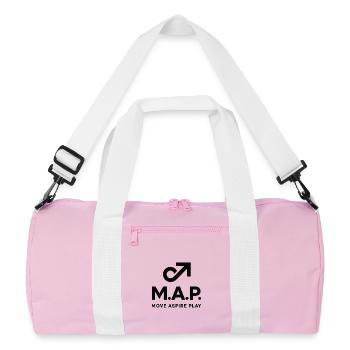 KARTE BEWEGEN ASPIRE PLAY - Recycelte Duffel Bag - Rosa/Weiß - Vorne