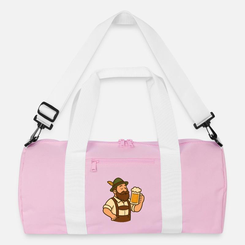 Bayerischer Biergarten–Motiv Recycelte Duffel Bag