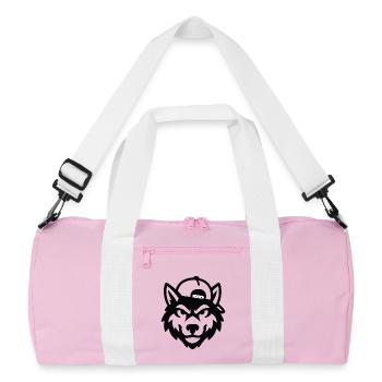 A6BAC3FD-2B9B-4D8B-9640-67177FE70114 - Sac de sport recyclé - rose/blanc - Devant