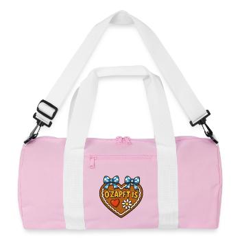 O ZAPFT IS - Sac de sport recyclé - rose/blanc - Devant