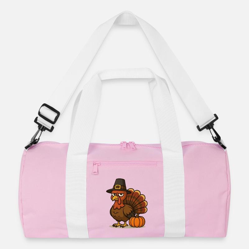Erntedank Turkey mit Pilgerhut Recycelte Duffel Bag