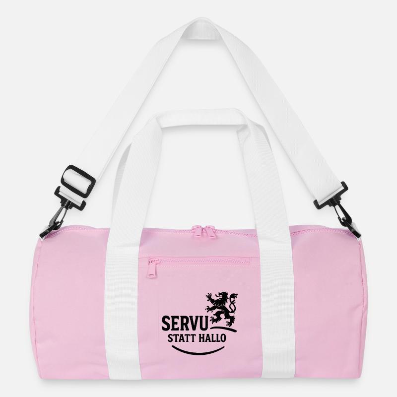 Servus statt Hallo – Bayerischer Dialekt Spruch  Recycelte Duffel Bag