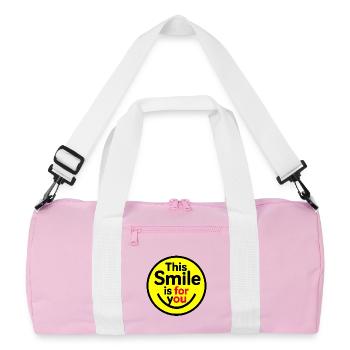 Ce sourire est fait pour vous - Sac de sport recyclé - rose/blanc - Devant