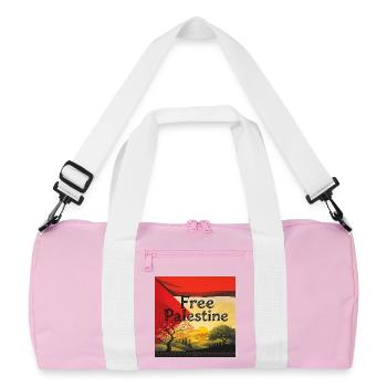 Palestine - Recycled Duffel Bag - pink/white - Front