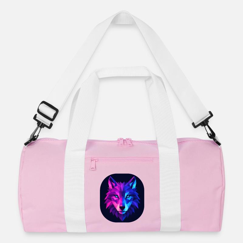Lupus Wolf Neon Geopattern Recycled Duffel Bag
