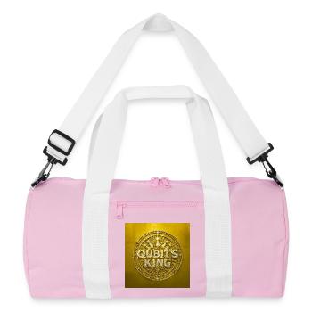Conception de la pièce d’or Qubits King - Sac de sport recyclé - rose/blanc - Devant