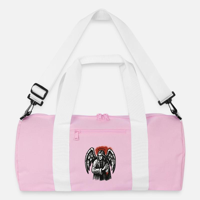 Engel mit der Absicht des Graffitis Recycelte Duffel Bag