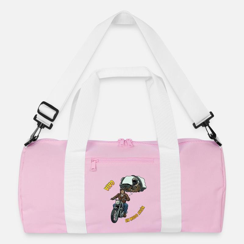 I live in airplane mode Recycled Duffel Bag