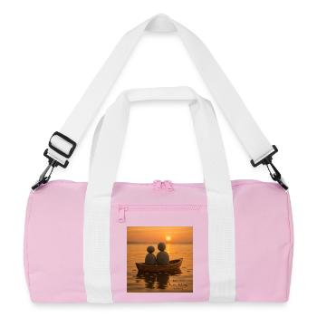 Mar&Mug story's - Recycled Duffel Bag - pink/white - Front