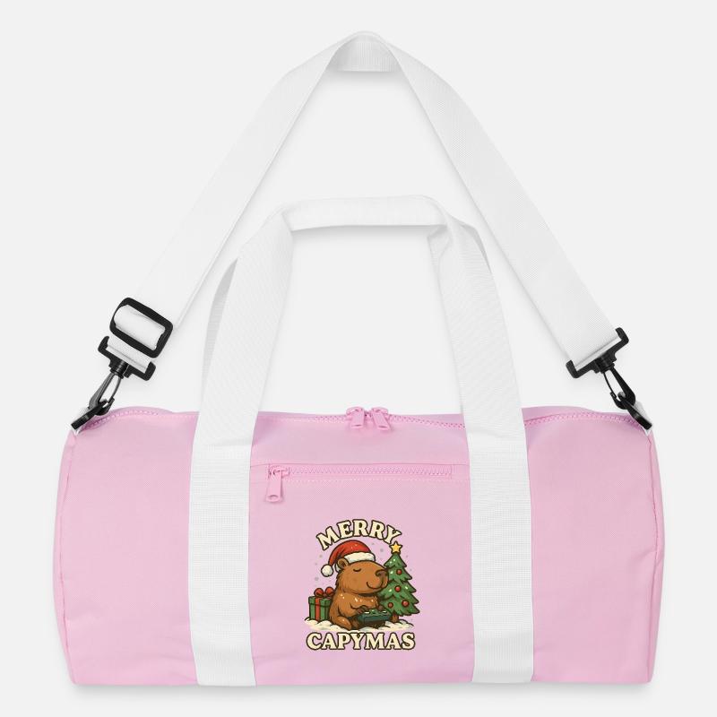 Merry Capymas – Cute Capybara Christmas 🎄
 Recycelte Duffel Bag