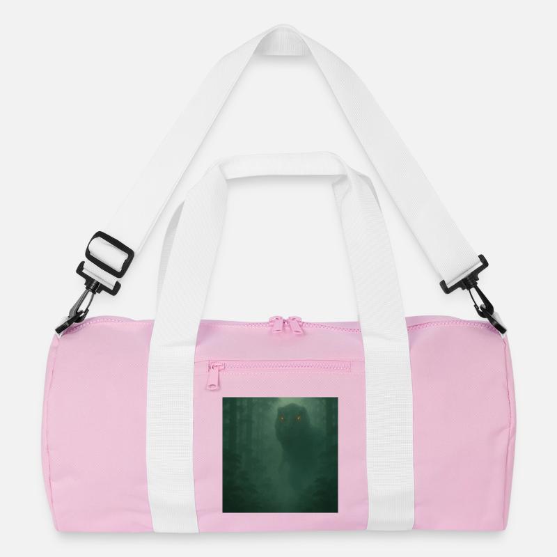 Cloud Forest Dinosaur with Fire Eyes Recycled Duffel Bag