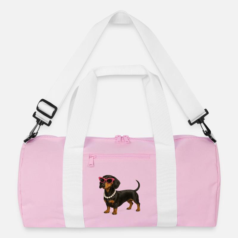 Dackel Diva Pink Sonnenbrille Recycelte Duffel Bag