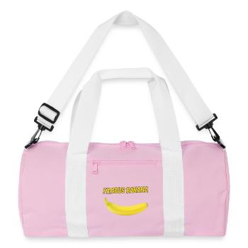 Famous Banana - Recycled Duffel Bag - pink/white - Front