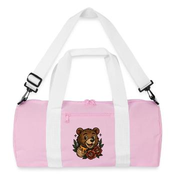 Kinkajou - Recycled Duffel Bag - pink/white - Front