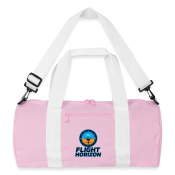 Flight Horizon Logo - Recycled Duffel Bag - pink/white - Front