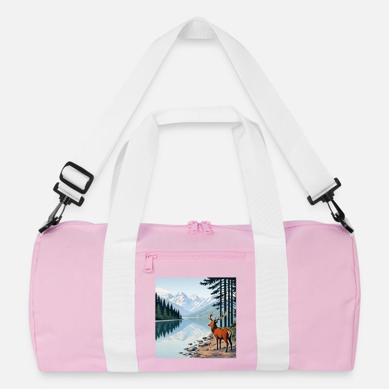Hirsch am Bergsee Recycelte Duffel Bag