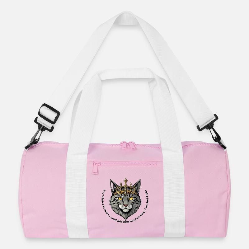 Roi Chat avec Couronne Sac de sport recyclé