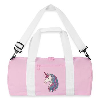 Délice pastel de crinière de licorne - Sac de sport recyclé - rose/blanc - Devant