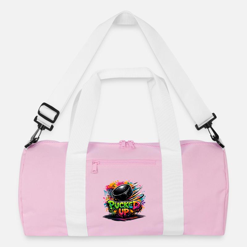 Pucked Up Graffiti Puck Recycelte Duffel Bag