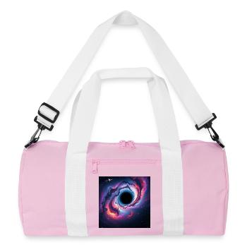Trou noir dans la galaxie néon - Sac de sport recyclé - rose/blanc - Devant