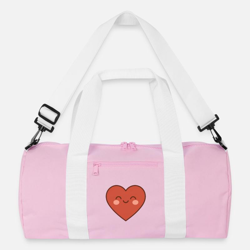 Warmes, lächelndes Herz Recycelte Duffel Bag