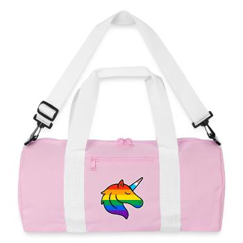 Logo de la licorne - Sac de sport recyclé - rose/blanc - Devant