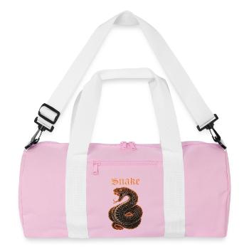 Neon Cobra with Flame Edges Geschenkidew - Recycled Duffel Bag - pink/white - Front