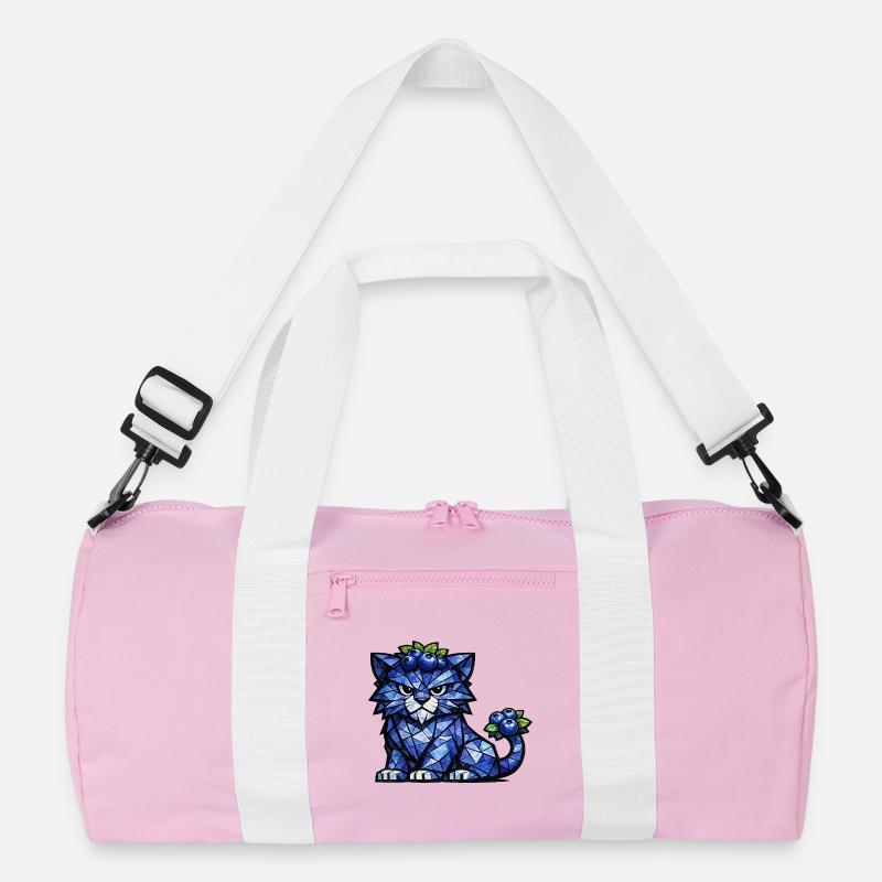 Blueberry Panther Cubism version Recycled Duffel Bag