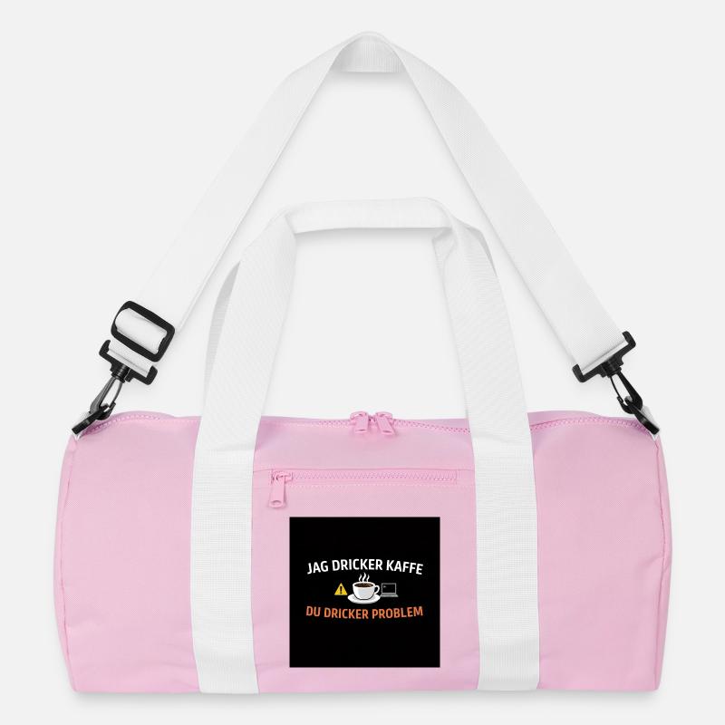 Ich trinke Kaffee, du Problemen Recycelte Duffel Bag