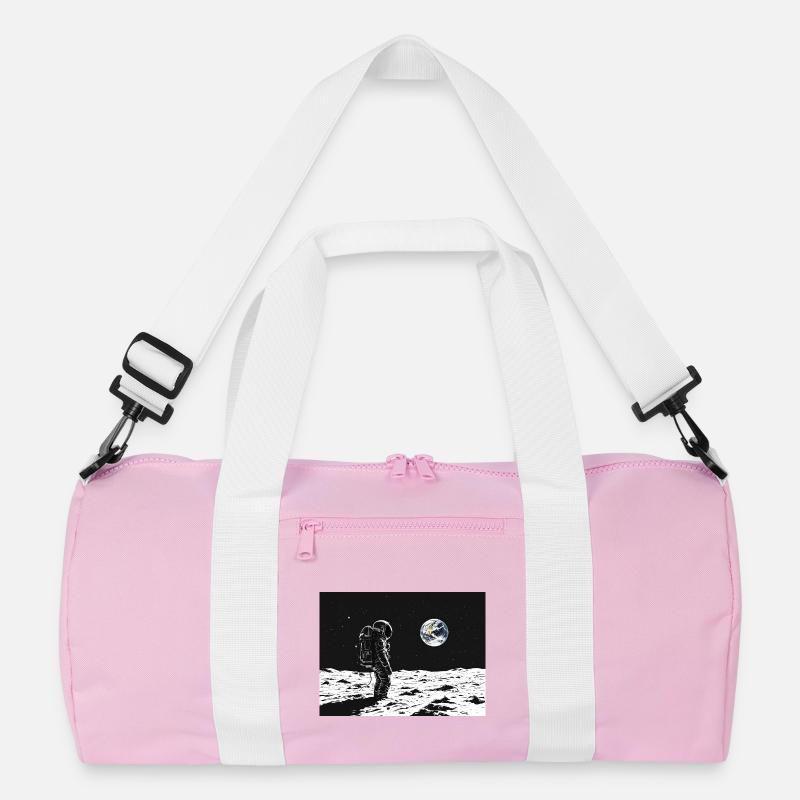 Astronaut looking back Recycelte Duffel Bag
