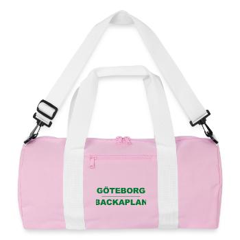 Göteborg Backaplan – Design vert-noir - Sac de sport recyclé - rose/blanc - Devant