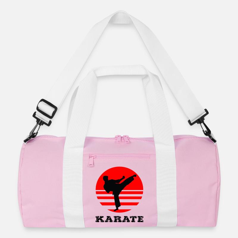 Karate - Recycelte Duffel Bag - Rosa/Weiß