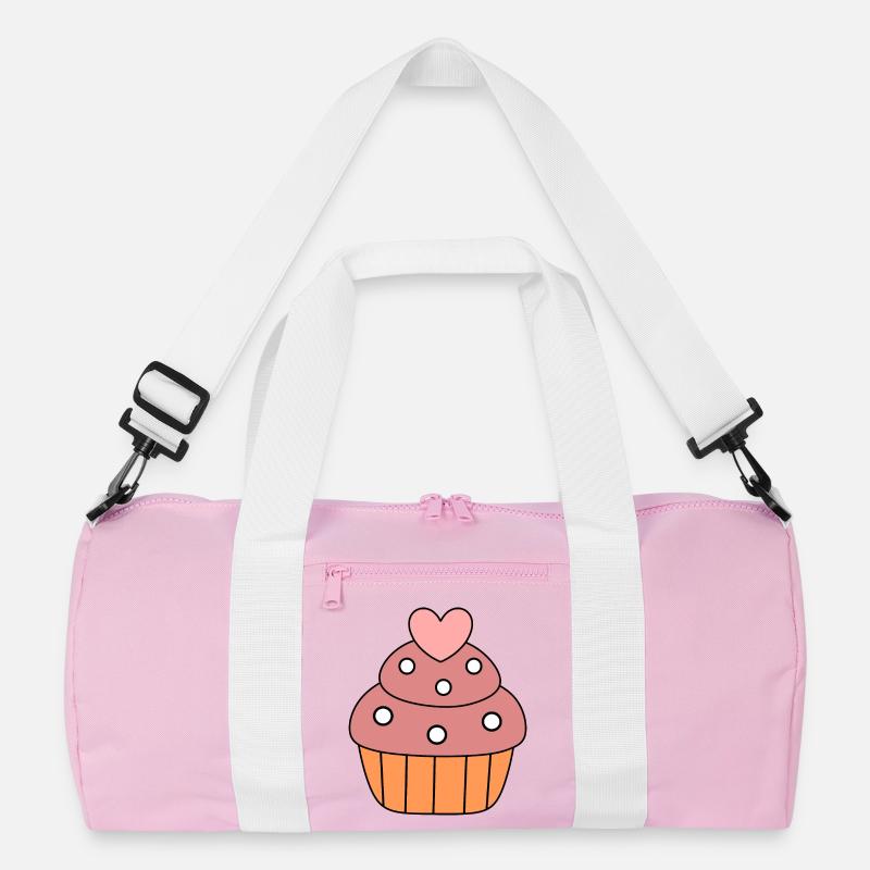 kochen backen Herz Kuchen cupcake bunt Geschenk Recycelte Duffel Bag