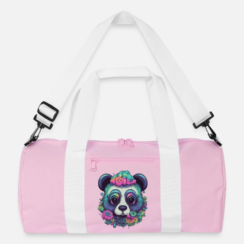 Psychedelic Panda Recycled Duffel Bag