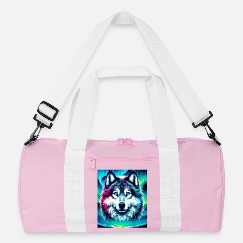 Wolf Husky Hund Recycelte Duffel Bag