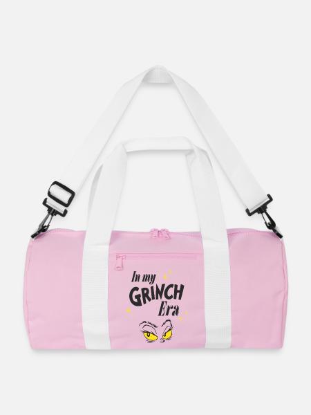 Der Grinch My Grinch Era & Durchdringender Blick - Recycelte Duffle Bag - Rosa/Weiß
