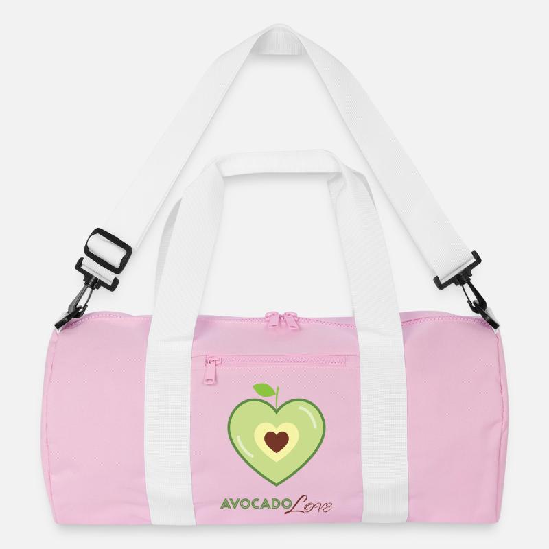 Avocado Herz Liebe Recycelte Duffel Bag