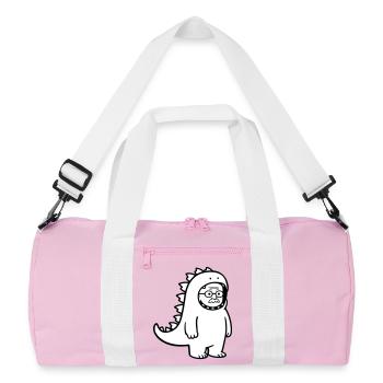 Carnival grouch grandpa - Recycled Duffel Bag - pink/white - Front