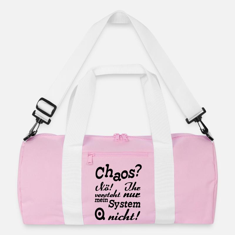 Chaos? Nö! - Fun, ADHS, Sprüche, Geschenk Recycelte Duffel Bag