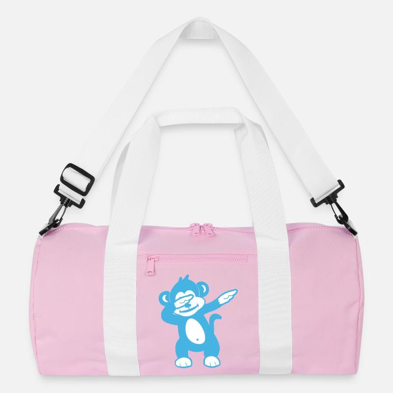 Blue Monkey Maskottchen – Verspieltes Design Recycelte Duffel Bag