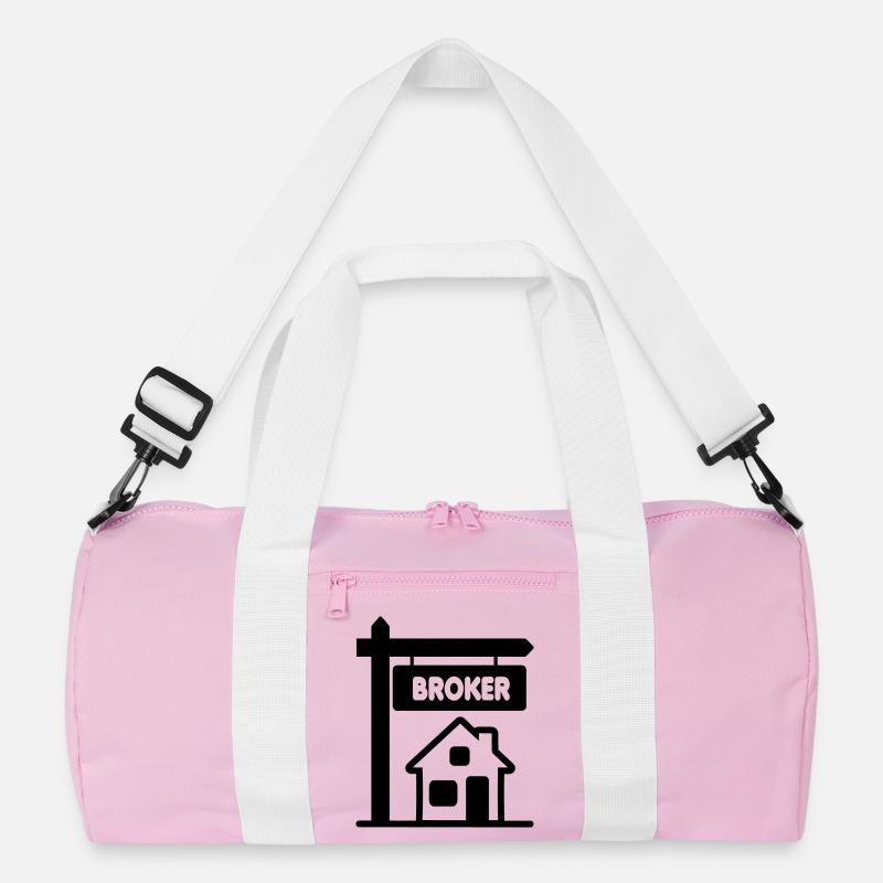 Broker mit Text BROKER Recycelte Duffel Bag